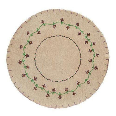 Purple Flower Candle Mat - The Fox Decor